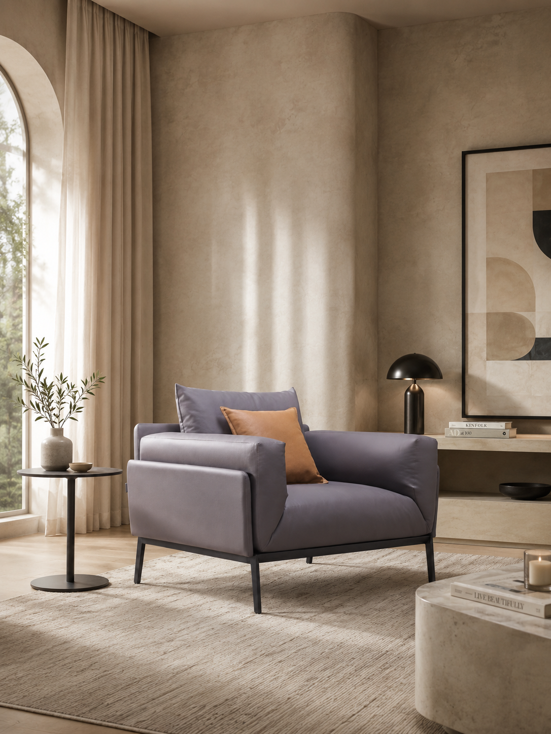 UNA Home & Furniture modern living room interior